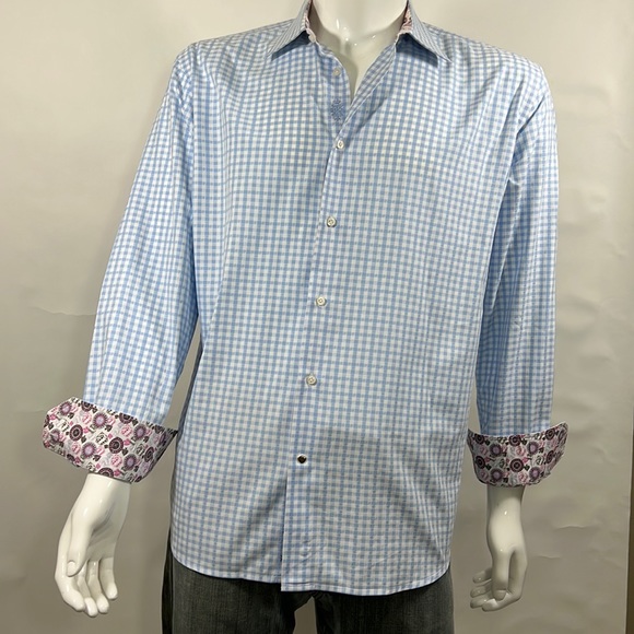 Robert Graham Classic Long Sleeve Linen Shirt Mens Size XL. Make an offer! - Picture 1 of 6